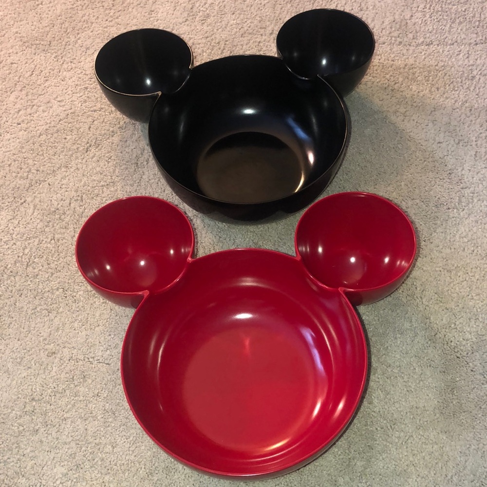 Zak! Disney Mickey Mouse Chip Dip Snack Bowls Set (2)